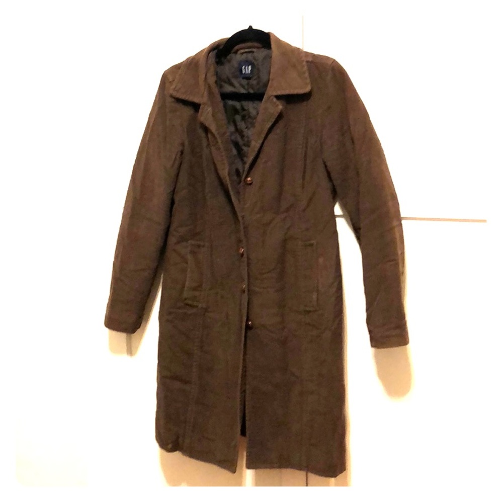 Soft gap twill coat